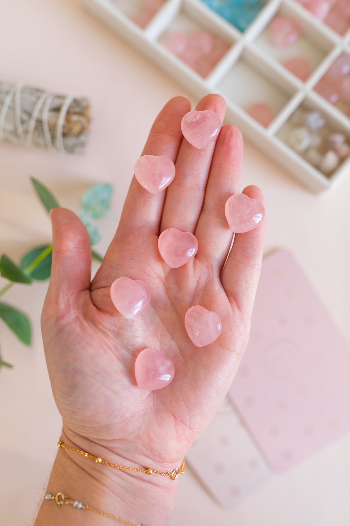 Mini Rose Quartz Heart