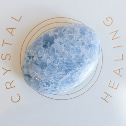 Blue Calcite Palm from Madagascar