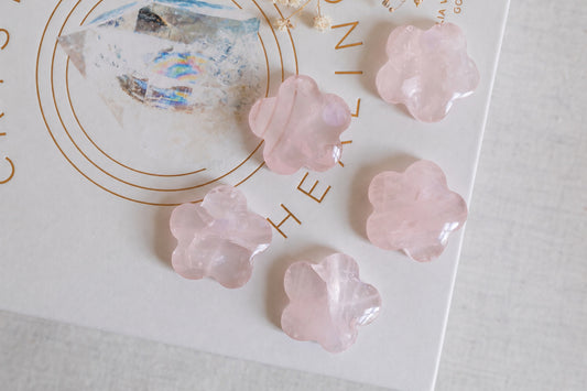 Rose Quartz Mini Flower
