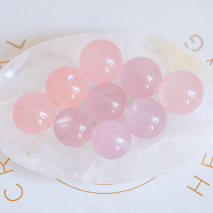 Rose Quartz Mini Sphere Intuitively Chosen