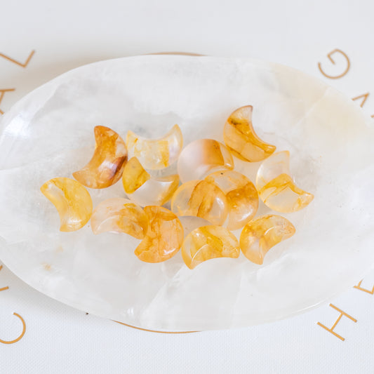 Golden Healer Quartz Mini Moon Intuitively Chosen