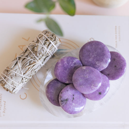 Lepidolite Palmstone