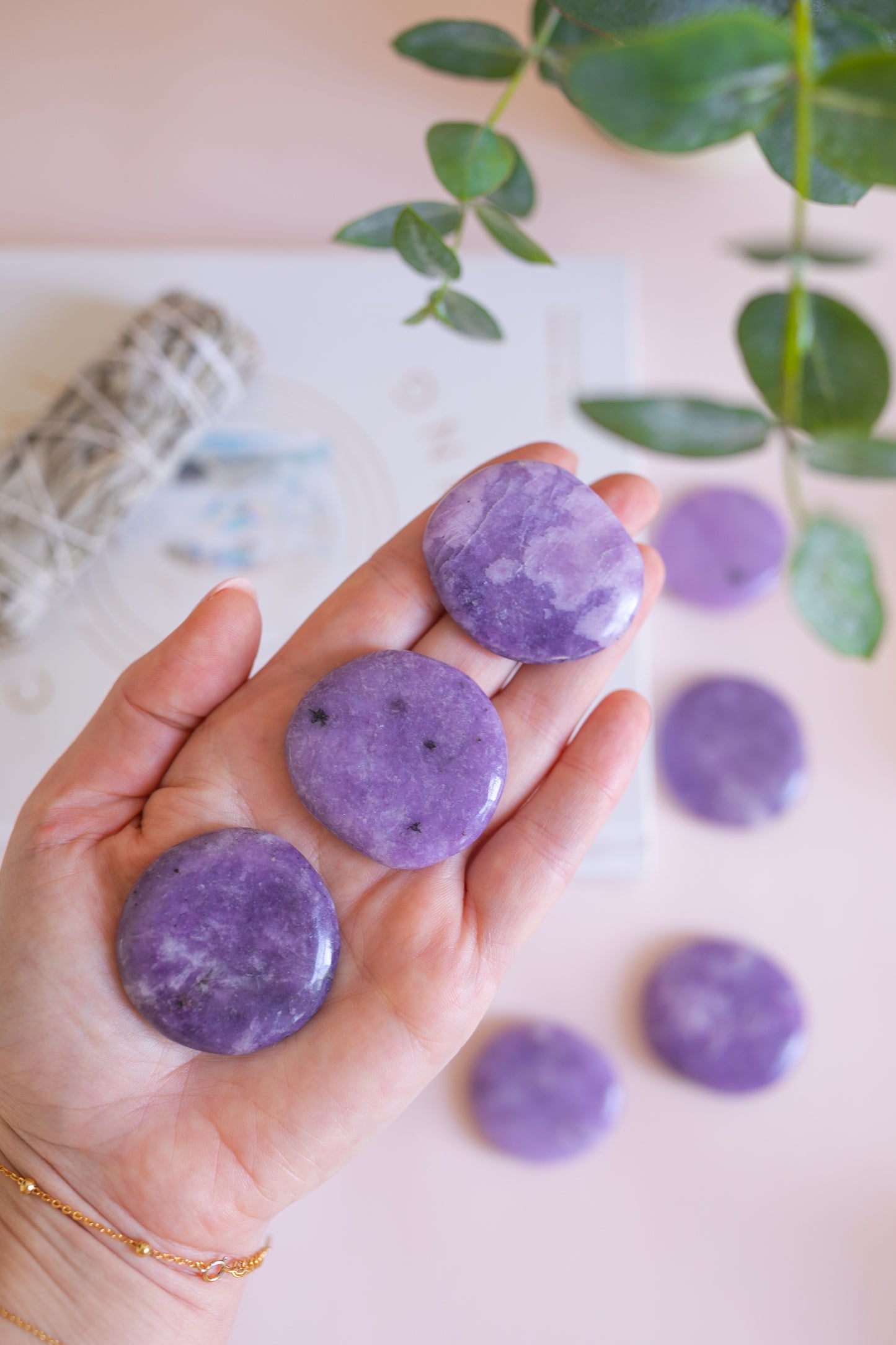 Lepidolite Palmstone