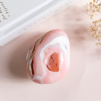 Large Peruvian Rose Pink Opal Pebble