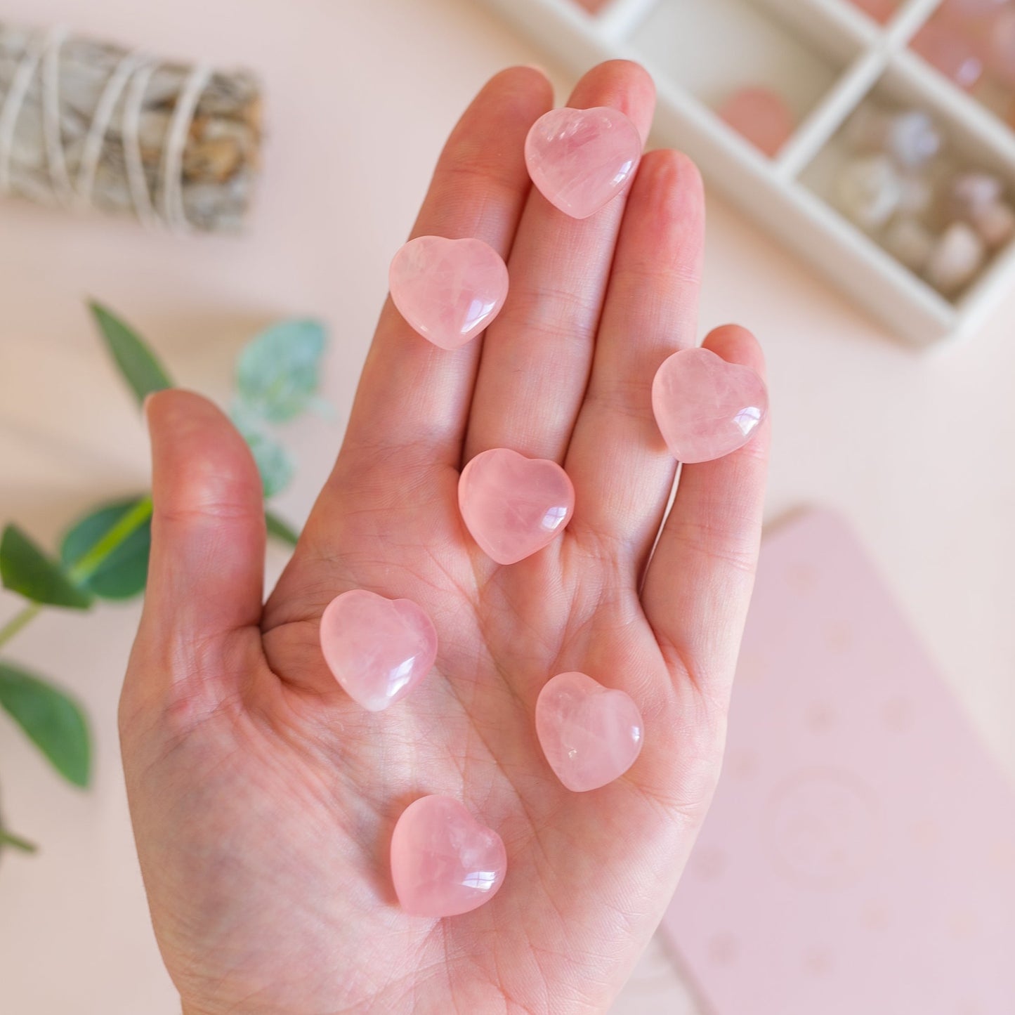Mini Rose Quartz Heart