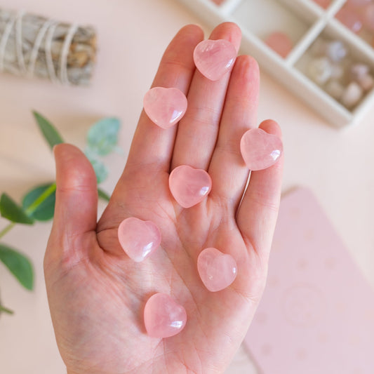 Mini Rose Quartz Heart