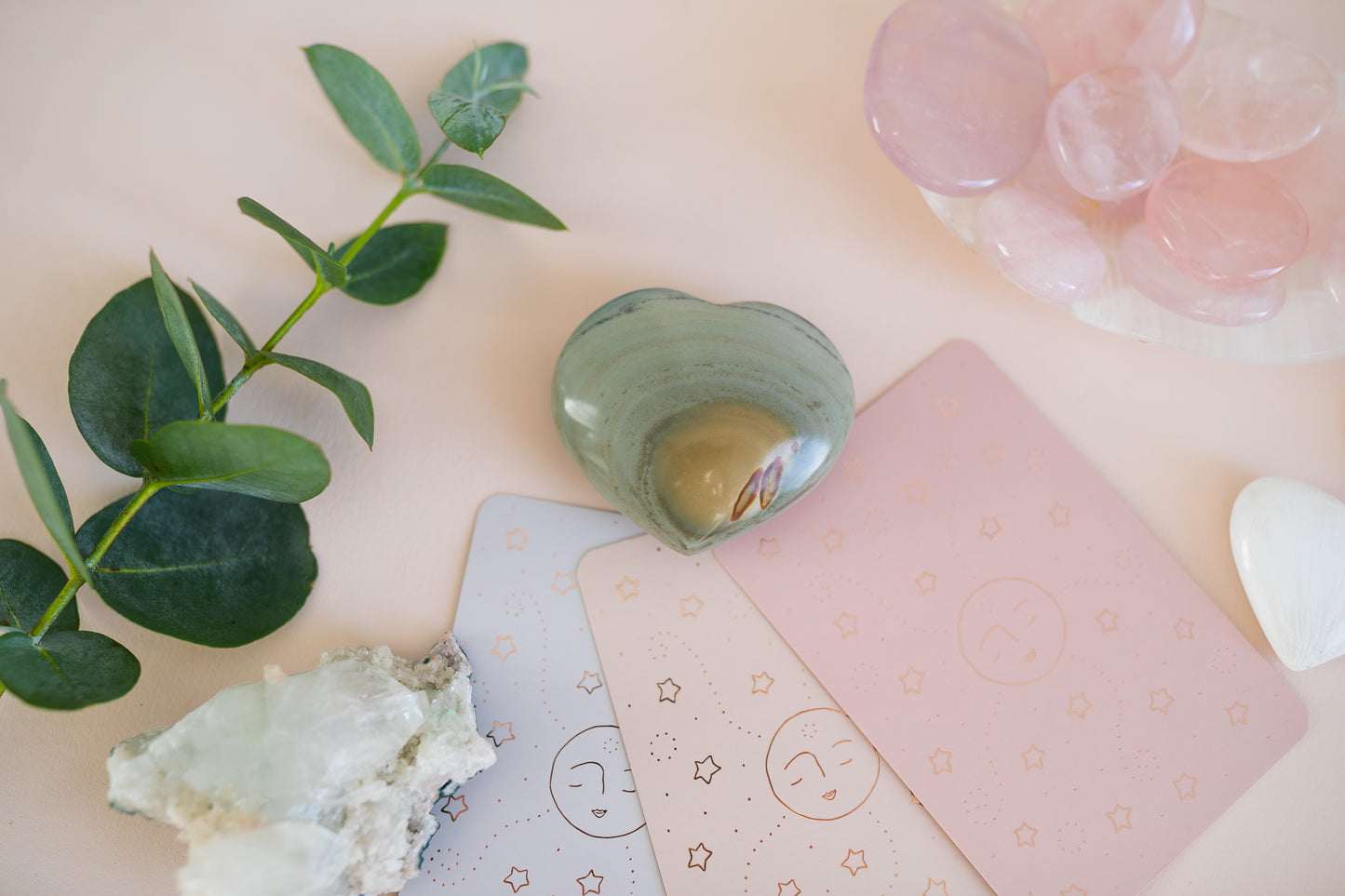 Large Polychrome Jasper Puffy Heart