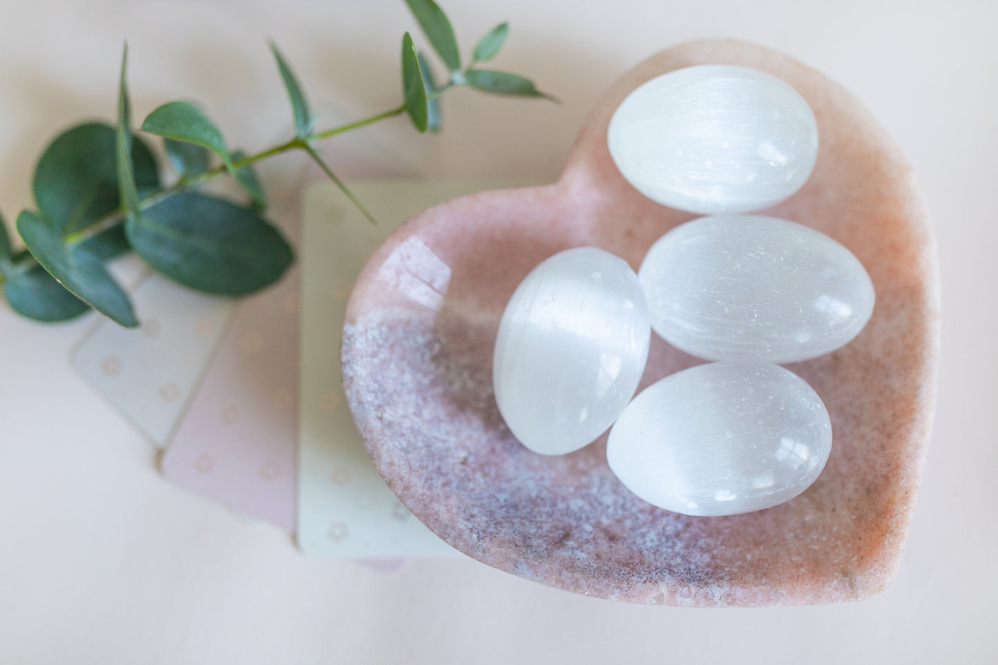 Selenite Satin Spar Crystal Egg