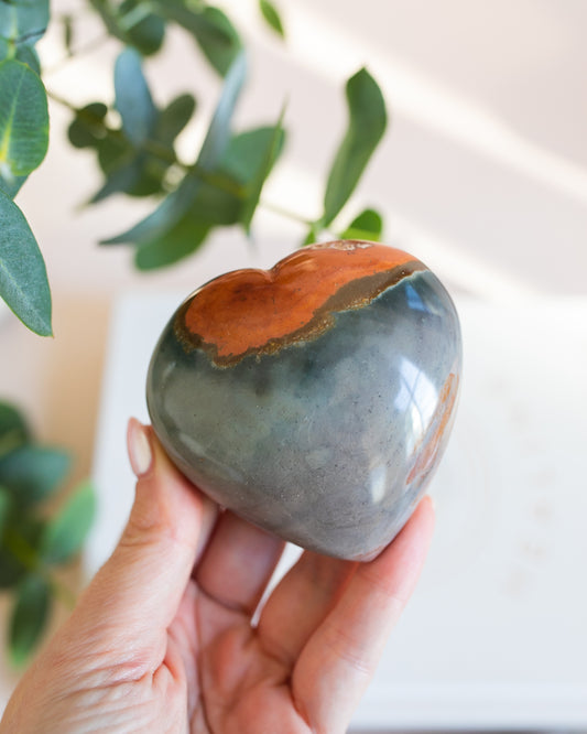 Polychrome Jasper Large Heart