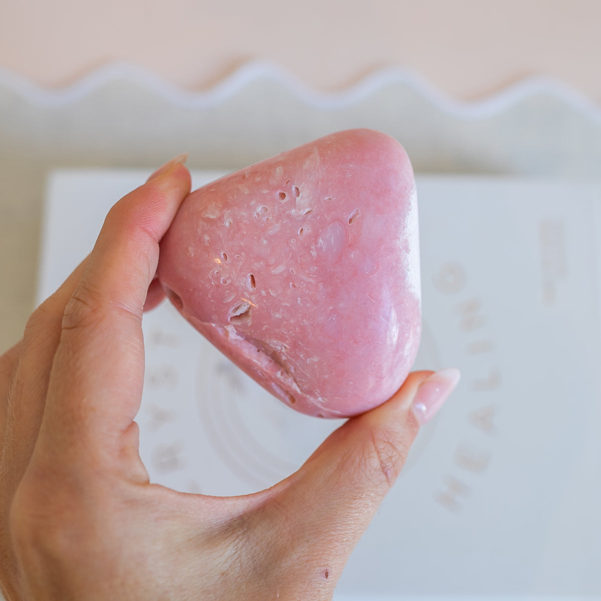 Large Pink Opal Freeform from Peru