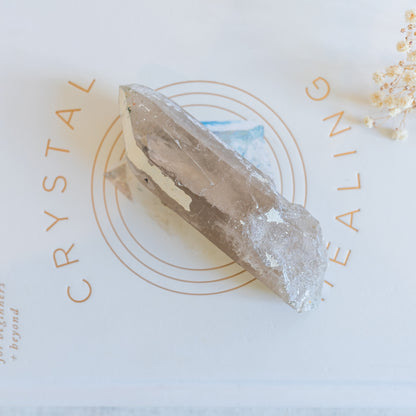 Namibian Quartz Wand with Calcite Coating