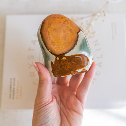 Medium Polychrome Jasper Freeform from Madagascar