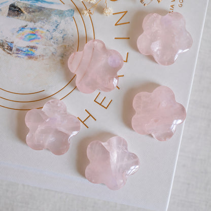 Rose Quartz Mini Flower