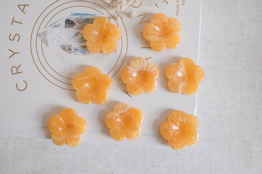 Orange Calcite Flower