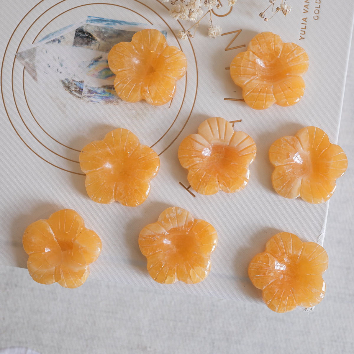 Orange Calcite Flower