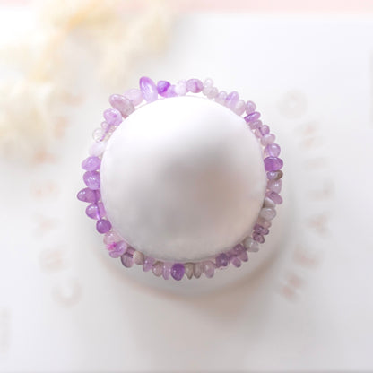 Amethyst Irregular Gemstone Bead Bracelet