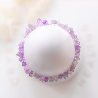 Amethyst Irregular Gemstone Bead Bracelet