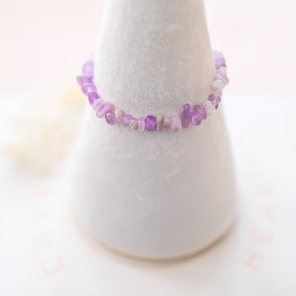 Amethyst Irregular Gemstone Bead Bracelet