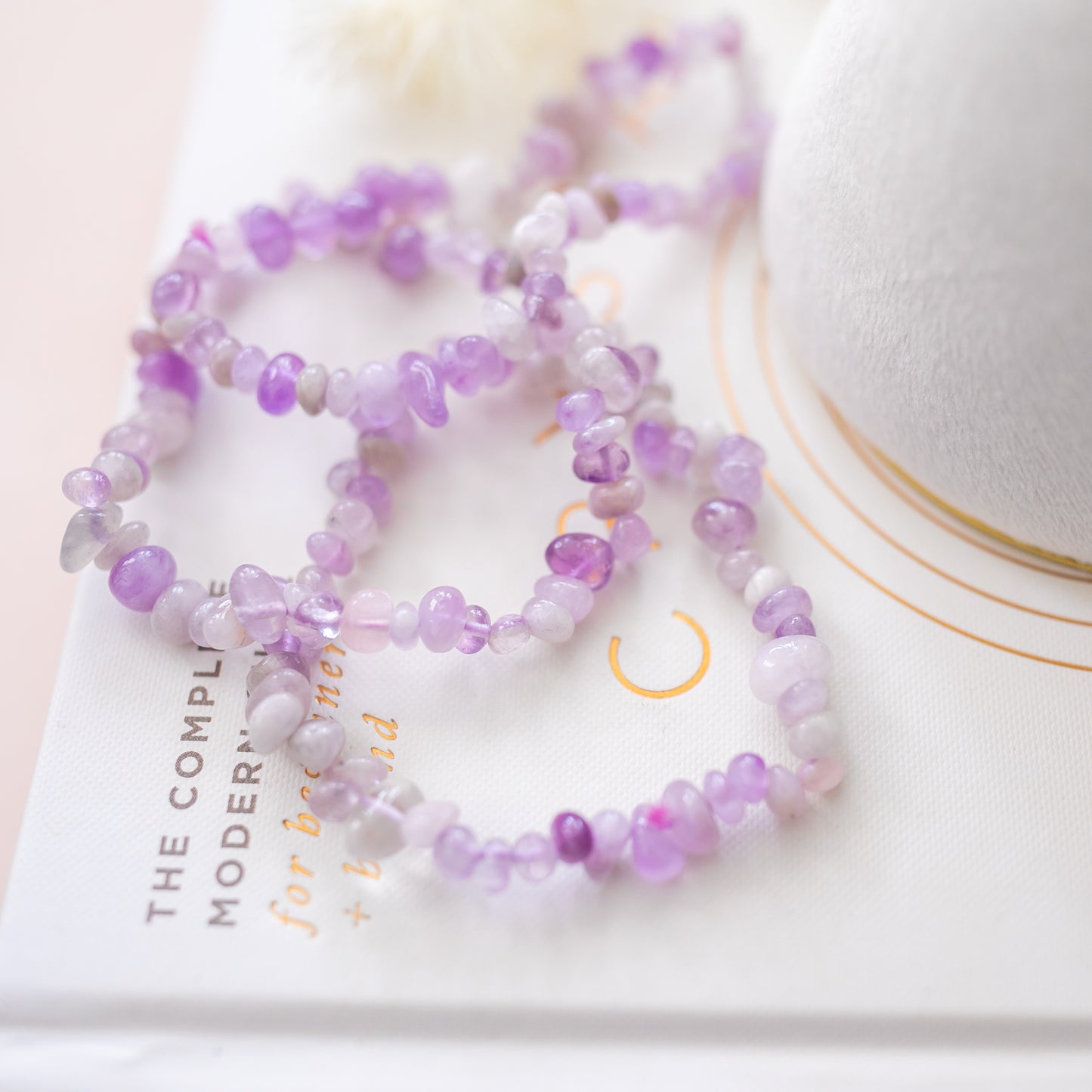 Amethyst Irregular Gemstone Bead Bracelet