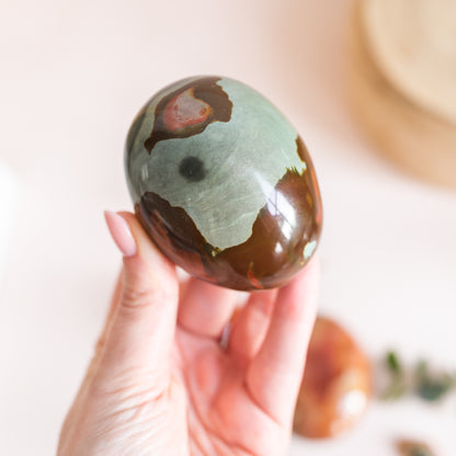 Polychrome Jasper Large Pebble Palmstones