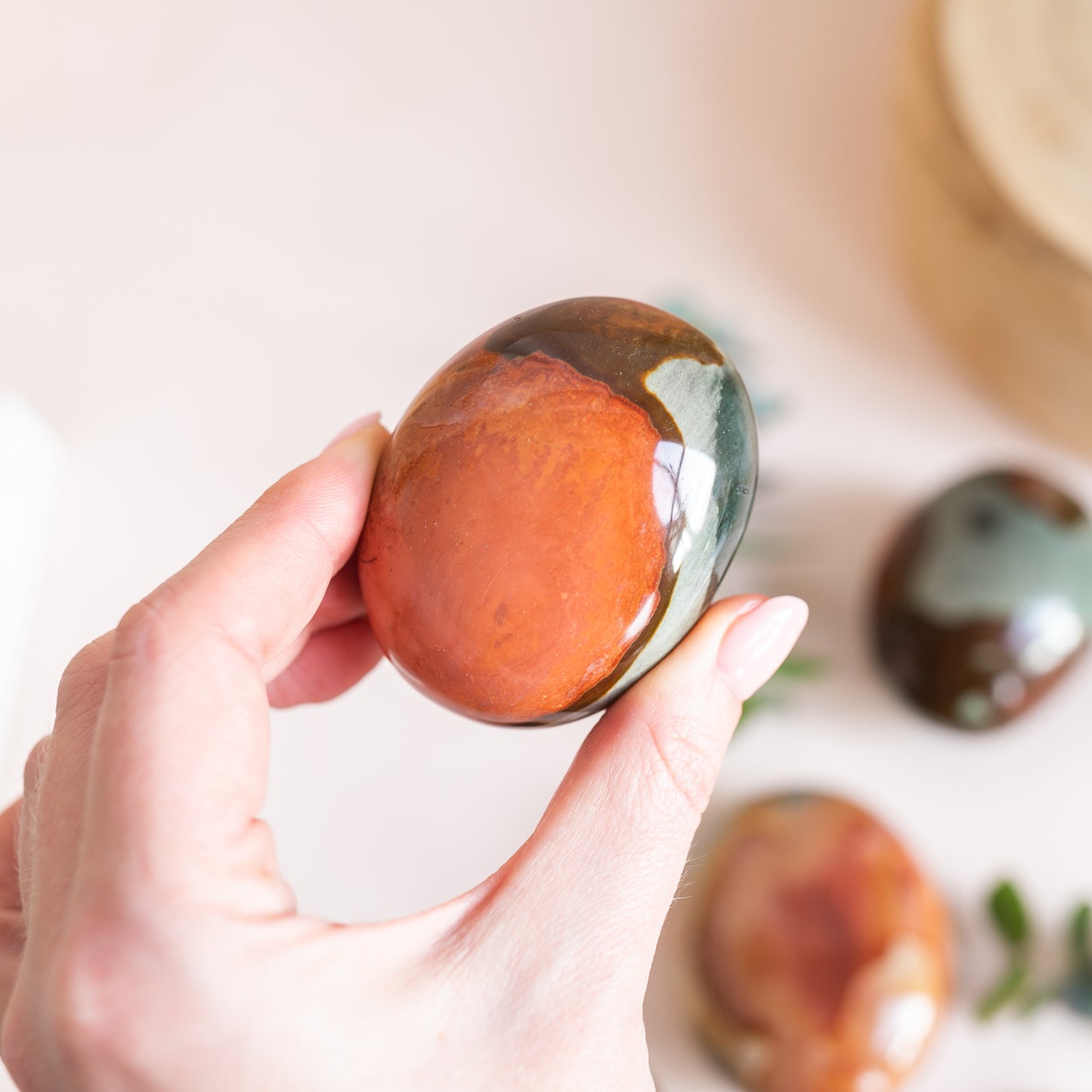 Polychrome Jasper Large Pebble Palmstones