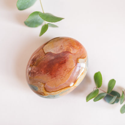 Polychrome Jasper Large Pebble Palmstones