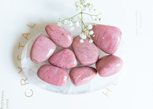 Pink Petrified Wood Large Tumblestone