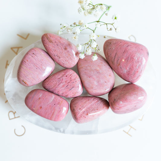 Pink Petrified Wood Large Tumblestone
