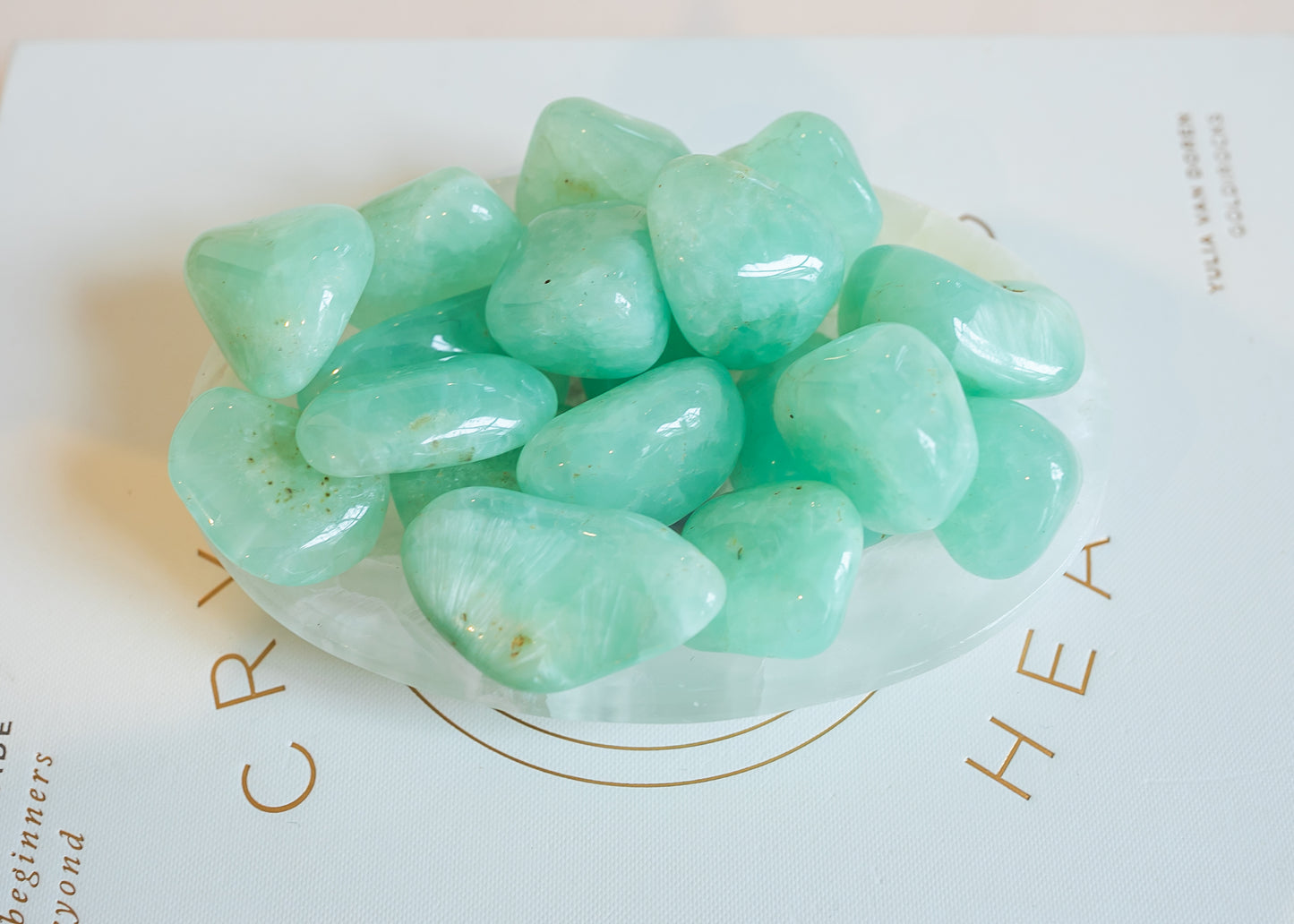Prehnite Large Tumblestone Premium A Grade