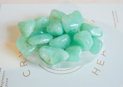 Prehnite Large Tumblestone Premium A Grade